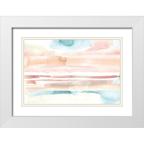 Mirage in the Desert  White Modern Wood Framed Art Print with Double Matting by Kamdon Kreations