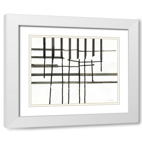 Waffle Brain    White Modern Wood Framed Art Print with Double Matting by Kamdon Kreations