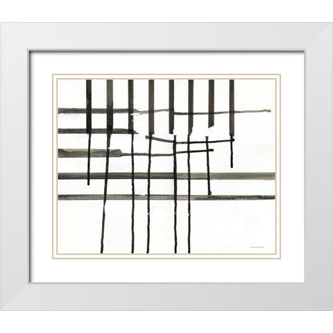 Waffle Brain    White Modern Wood Framed Art Print with Double Matting by Kamdon Kreations