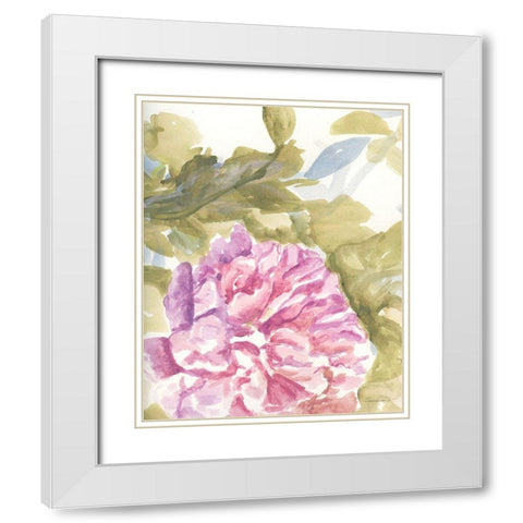 Warm Violet 2 White Modern Wood Framed Art Print with Double Matting by Kamdon Kreations