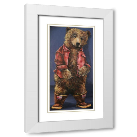 Sunday Best White Modern Wood Framed Art Print with Double Matting by Kamdon Kreations
