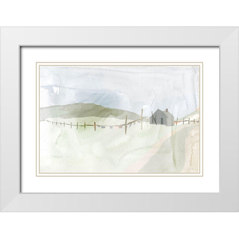 Laundry Day White Modern Wood Framed Art Print with Double Matting by Kamdon Kreations