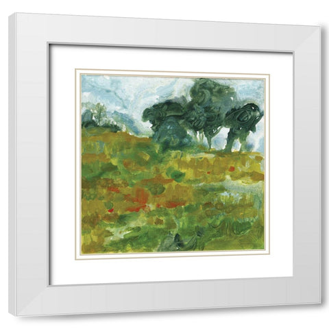 Near Future White Modern Wood Framed Art Print with Double Matting by Kamdon Kreations