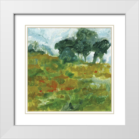 Near Future White Modern Wood Framed Art Print with Double Matting by Kamdon Kreations