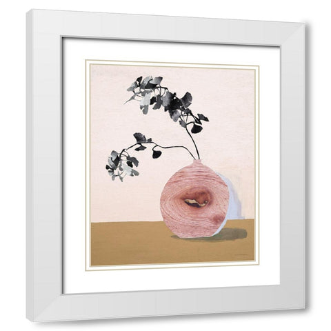 Seeing Life Through Nature White Modern Wood Framed Art Print with Double Matting by Kamdon Kreations