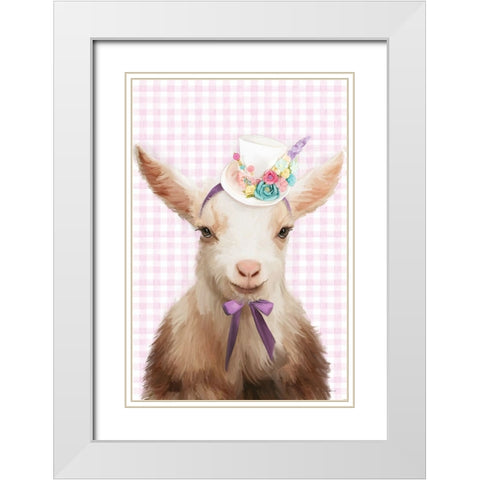 Sweet Kidd White Modern Wood Framed Art Print with Double Matting by Kamdon Kreations