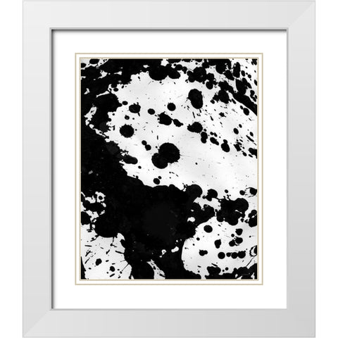 Butterfly Effect I White Modern Wood Framed Art Print with Double Matting by Kamdon Kreations