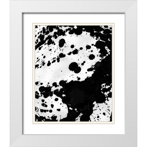 Butterfly Effect II White Modern Wood Framed Art Print with Double Matting by Kamdon Kreations