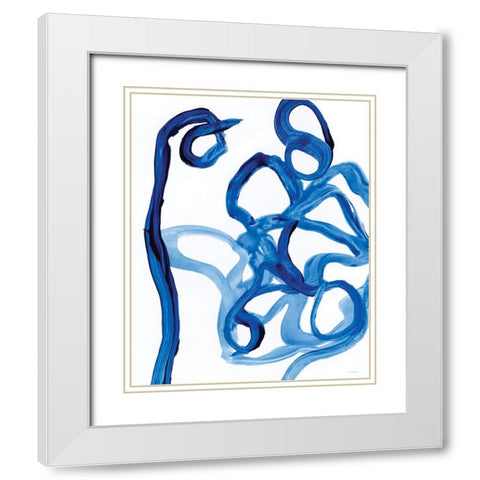 Family Dynamics White Modern Wood Framed Art Print with Double Matting by Kamdon Kreations