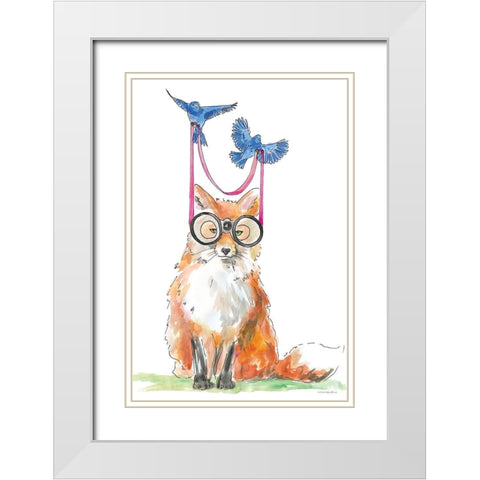 Birds Eye View White Modern Wood Framed Art Print with Double Matting by Kamdon Kreations