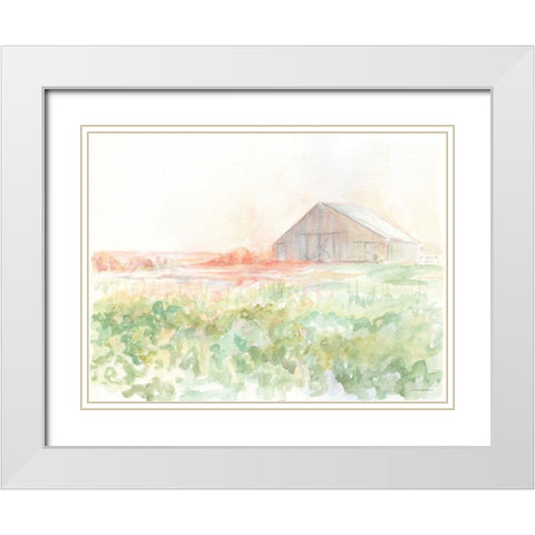 Just Before Supper White Modern Wood Framed Art Print with Double Matting by Kamdon Kreations