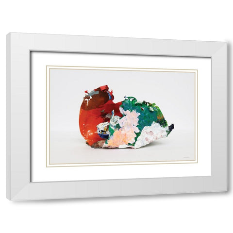 Molded White Modern Wood Framed Art Print with Double Matting by Kamdon Kreations