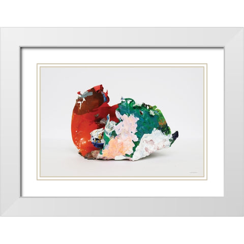 Molded White Modern Wood Framed Art Print with Double Matting by Kamdon Kreations