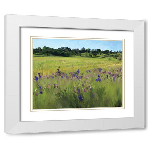 Bidwell Park White Modern Wood Framed Art Print with Double Matting by Kamdon Kreations