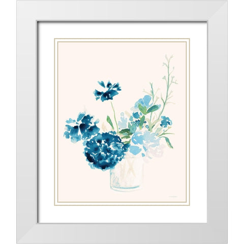 Remembrance White Modern Wood Framed Art Print with Double Matting by Kamdon Kreations