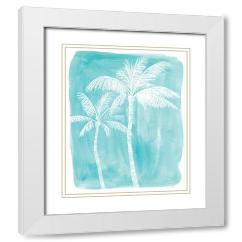 Smell the Ocean White Modern Wood Framed Art Print with Double Matting by Kamdon Kreations