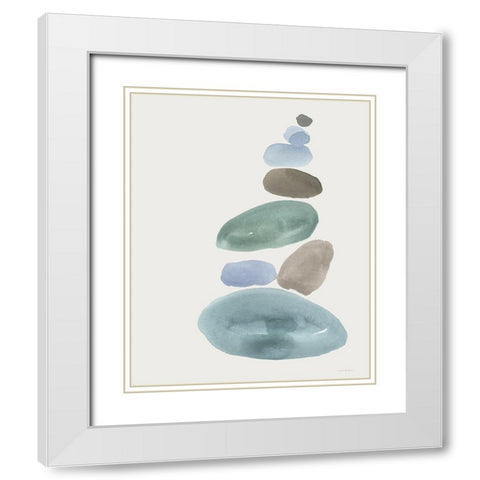 Just One More White Modern Wood Framed Art Print with Double Matting by Kamdon Kreations