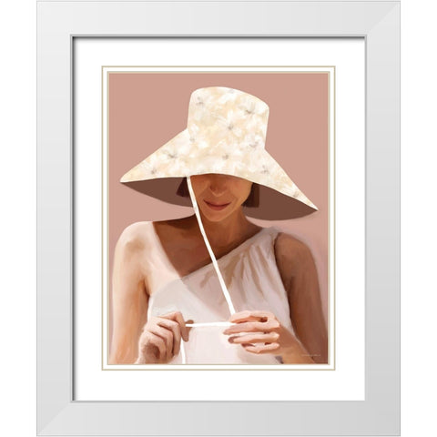 Sunny Day Shade White Modern Wood Framed Art Print with Double Matting by Kamdon Kreations
