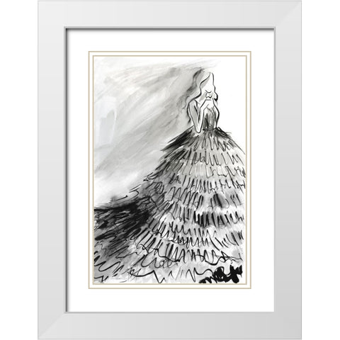 At a Glance White Modern Wood Framed Art Print with Double Matting by Kamdon Kreations