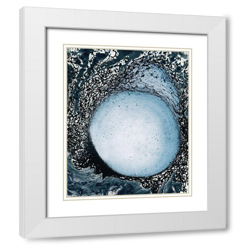 Split White Modern Wood Framed Art Print with Double Matting by Kamdon Kreations