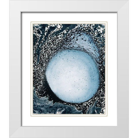 Split White Modern Wood Framed Art Print with Double Matting by Kamdon Kreations