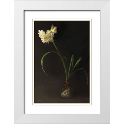 Vintage Piece in the Window White Modern Wood Framed Art Print with Double Matting by Kamdon Kreations