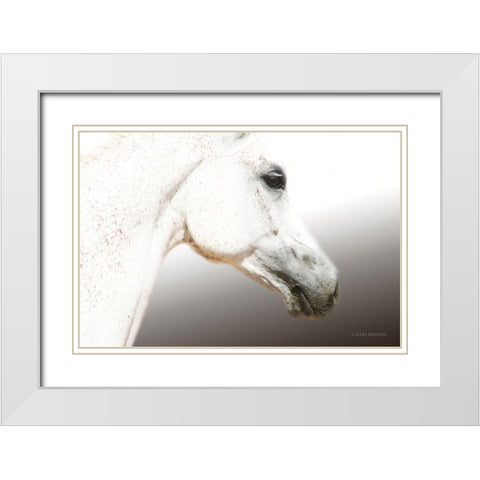 Eye See You White Modern Wood Framed Art Print with Double Matting by Brooks, Kari