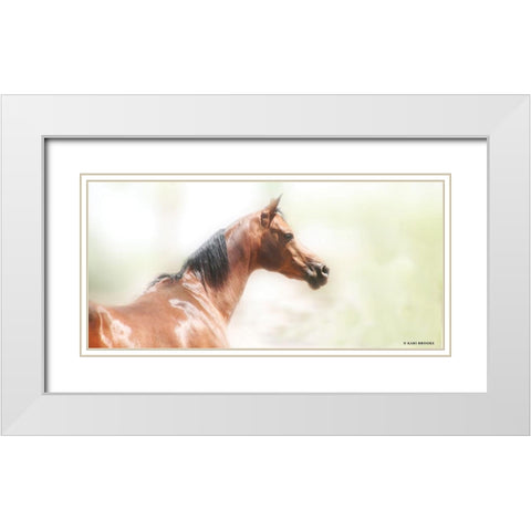 Rose III White Modern Wood Framed Art Print with Double Matting by Brooks, Kari