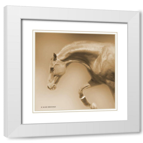 Arch Sepia White Modern Wood Framed Art Print with Double Matting by Brooks, Kari