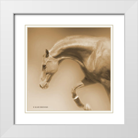 Arch Sepia White Modern Wood Framed Art Print with Double Matting by Brooks, Kari