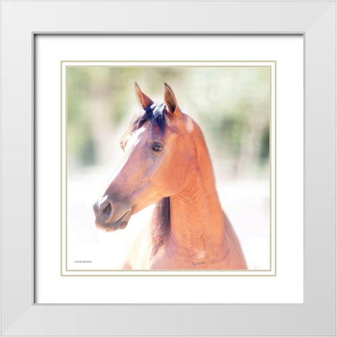 The Berry White Modern Wood Framed Art Print with Double Matting by Brooks, Kari