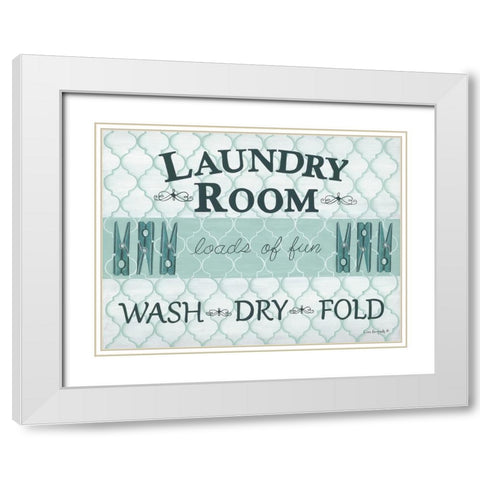 Loads of Fun White Modern Wood Framed Art Print with Double Matting by Kennedy, Lisa