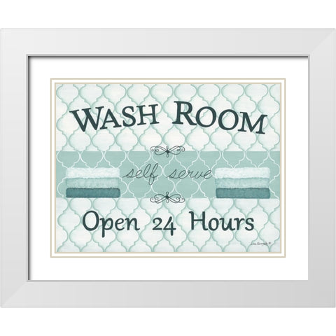 Self Serve White Modern Wood Framed Art Print with Double Matting by Kennedy, Lisa