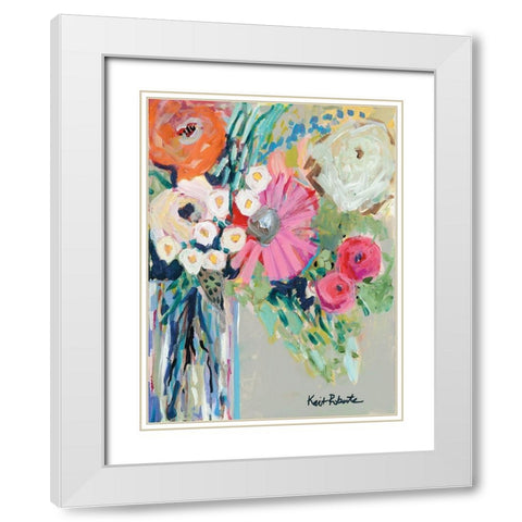 From Mrs. Hazels Garden White Modern Wood Framed Art Print with Double Matting by Roberts, Kait