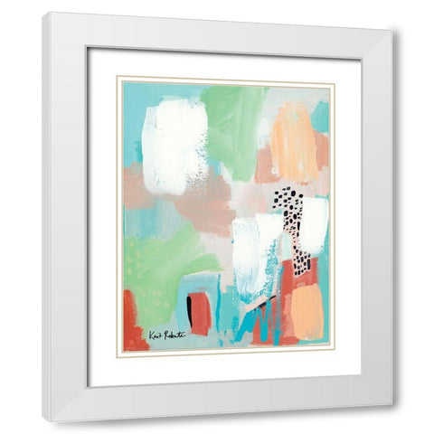 Near and Dear I    White Modern Wood Framed Art Print with Double Matting by Roberts, Kait