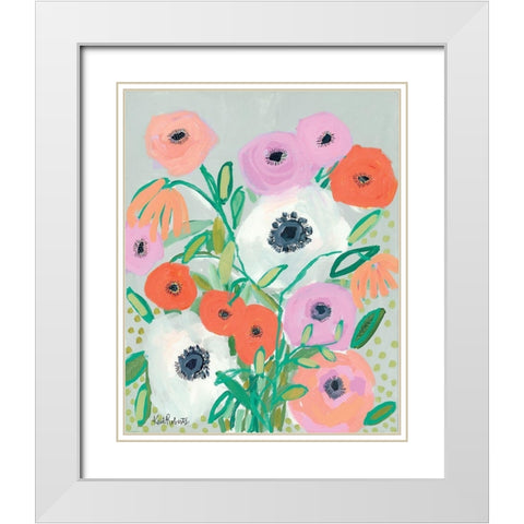 Say Goodbye to the Old and Welcome the New White Modern Wood Framed Art Print with Double Matting by Roberts, Kait