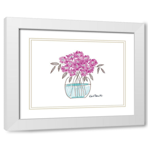 Flower for Brooke       White Modern Wood Framed Art Print with Double Matting by Roberts, Kait