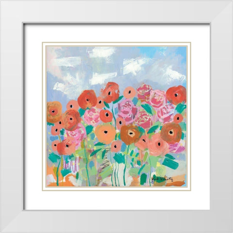 You Can Learn a Lot of Things the Flowers White Modern Wood Framed Art Print with Double Matting by Roberts, Kait
