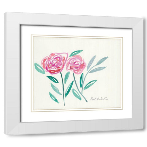 Love Letter White Modern Wood Framed Art Print with Double Matting by Roberts, Kait