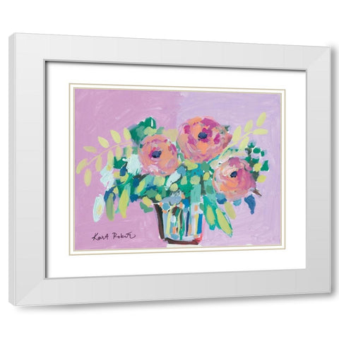 In Full Spring White Modern Wood Framed Art Print with Double Matting by Roberts, Kait