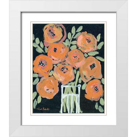 Sweet as Can Be White Modern Wood Framed Art Print with Double Matting by Roberts, Kait