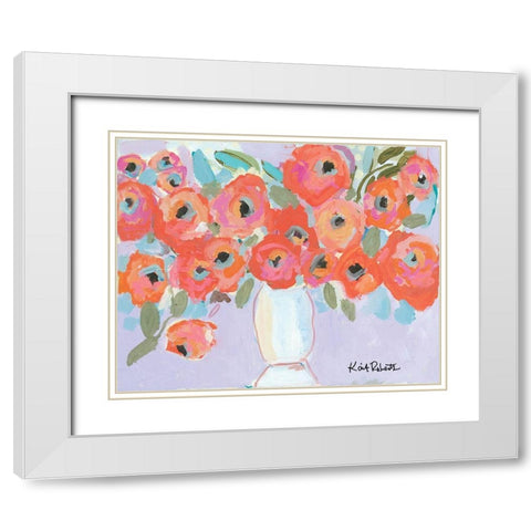 Charlie and June White Modern Wood Framed Art Print with Double Matting by Roberts, Kait
