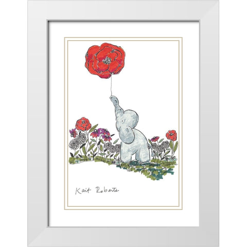 Hope Is Inflating White Modern Wood Framed Art Print with Double Matting by Roberts, Kait