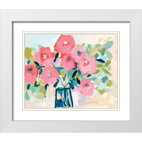 Blooms for Ruthie White Modern Wood Framed Art Print with Double Matting by Roberts, Kait
