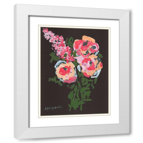 Flowers for Charlotte White Modern Wood Framed Art Print with Double Matting by Roberts, Kait