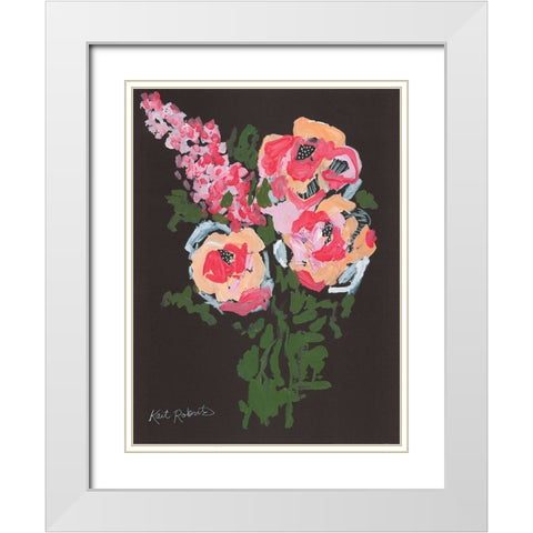 Flowers for Charlotte White Modern Wood Framed Art Print with Double Matting by Roberts, Kait