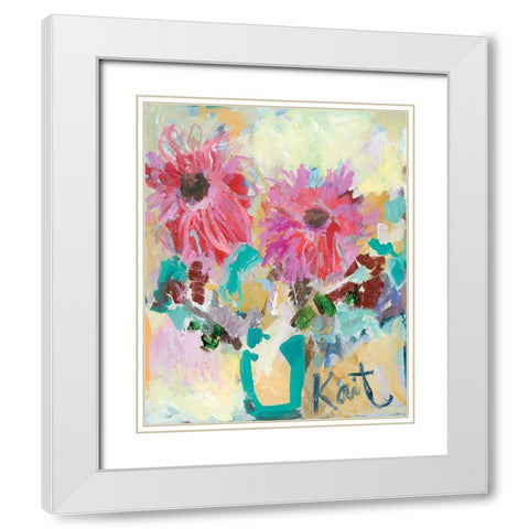 In My Heart Were Always Kissing White Modern Wood Framed Art Print with Double Matting by Roberts, Kait