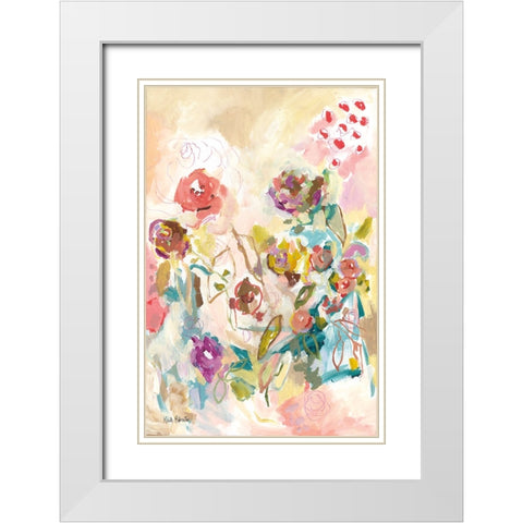 My Heart has Wings and I Can Fly White Modern Wood Framed Art Print with Double Matting by Roberts, Kait