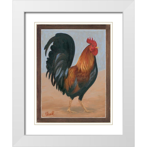 The Prince White Modern Wood Framed Art Print with Double Matting by Sherrill, Kate