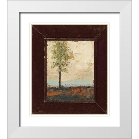 Summer Solitude White Modern Wood Framed Art Print with Double Matting by Sherrill, Kate